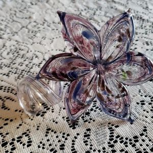Glass Flower Decor.